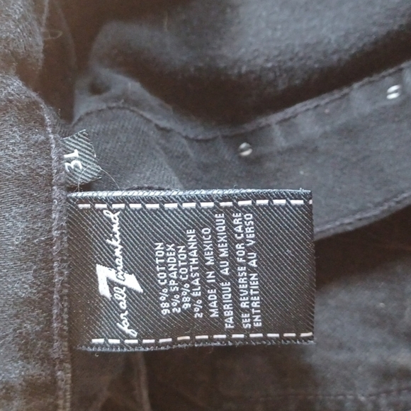 𝅺rhigby 7 for all Mankind  jeans.Light  black.Size 31. Mens? - Picture 5 of 6